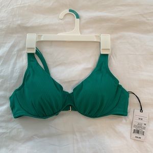 dark green swimsuit top from target. size 34B